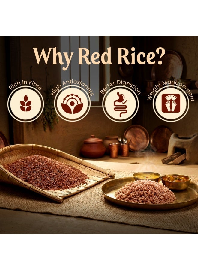 Jivika Red Rice - 1KG (Pesticide free) - Image 3